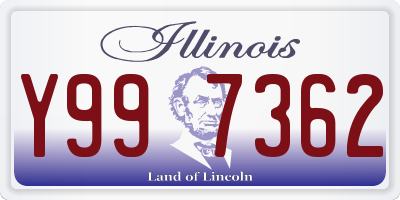 IL license plate Y997362