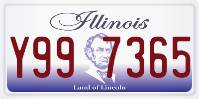 IL license plate Y997365