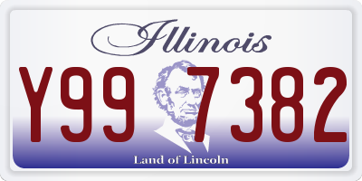 IL license plate Y997382