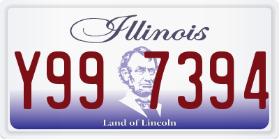 IL license plate Y997394