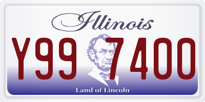 IL license plate Y997400