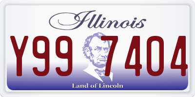 IL license plate Y997404