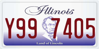 IL license plate Y997405