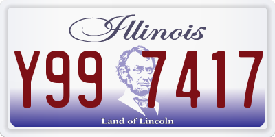 IL license plate Y997417