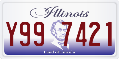 IL license plate Y997421