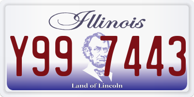 IL license plate Y997443
