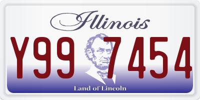 IL license plate Y997454