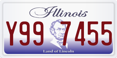 IL license plate Y997455