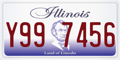 IL license plate Y997456