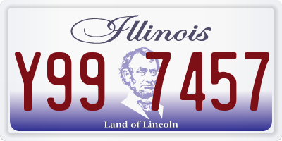 IL license plate Y997457