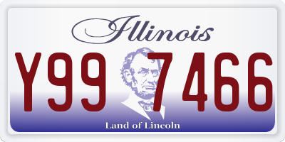 IL license plate Y997466