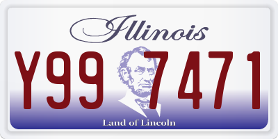 IL license plate Y997471