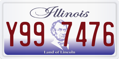 IL license plate Y997476