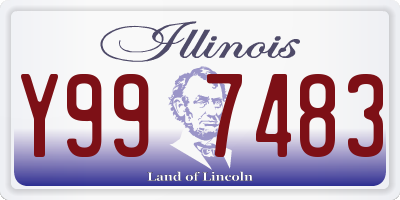IL license plate Y997483