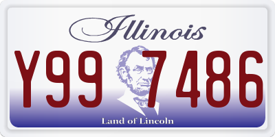 IL license plate Y997486
