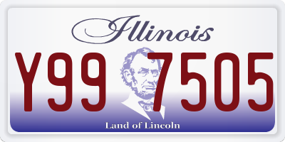 IL license plate Y997505