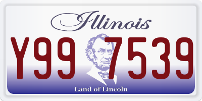 IL license plate Y997539