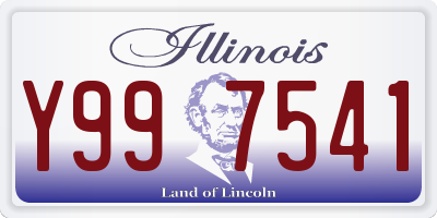 IL license plate Y997541