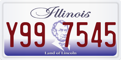 IL license plate Y997545