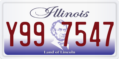 IL license plate Y997547