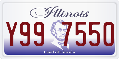IL license plate Y997550