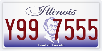 IL license plate Y997555