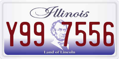 IL license plate Y997556