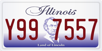 IL license plate Y997557