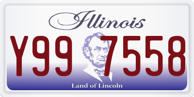 IL license plate Y997558