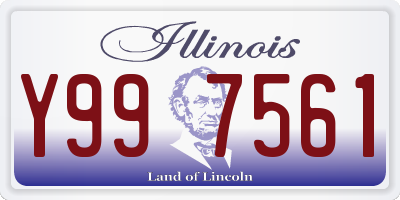 IL license plate Y997561