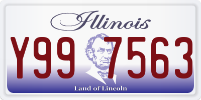 IL license plate Y997563