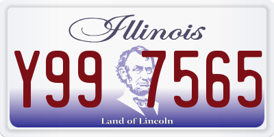 IL license plate Y997565