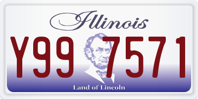IL license plate Y997571