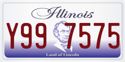 IL license plate Y997575