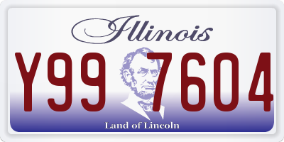 IL license plate Y997604