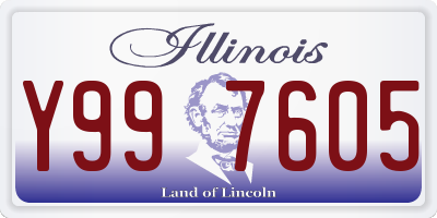 IL license plate Y997605