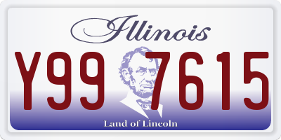 IL license plate Y997615