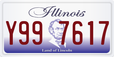 IL license plate Y997617