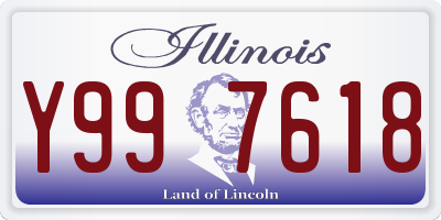IL license plate Y997618