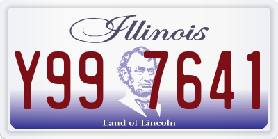 IL license plate Y997641