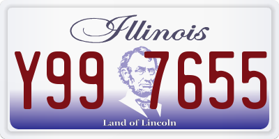 IL license plate Y997655