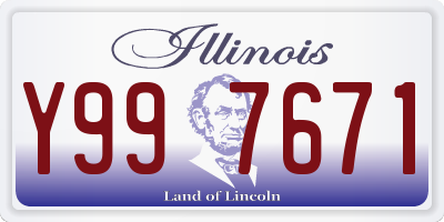 IL license plate Y997671