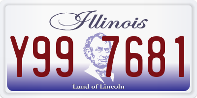 IL license plate Y997681