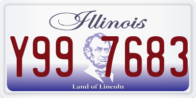 IL license plate Y997683