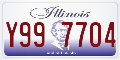 IL license plate Y997704