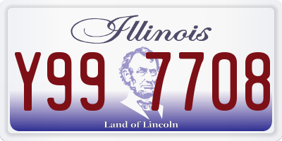 IL license plate Y997708