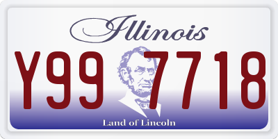 IL license plate Y997718