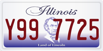 IL license plate Y997725
