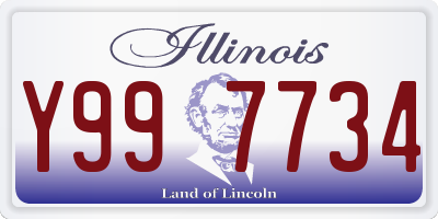 IL license plate Y997734
