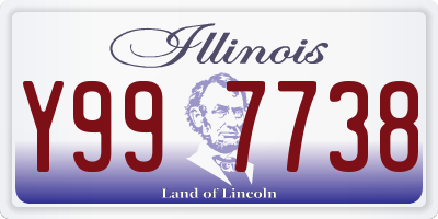 IL license plate Y997738